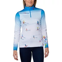 Spyder Birds Eye zip T-Neck női aláöltöző