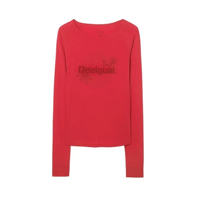 Desigual  női piros T-shirt Essential M