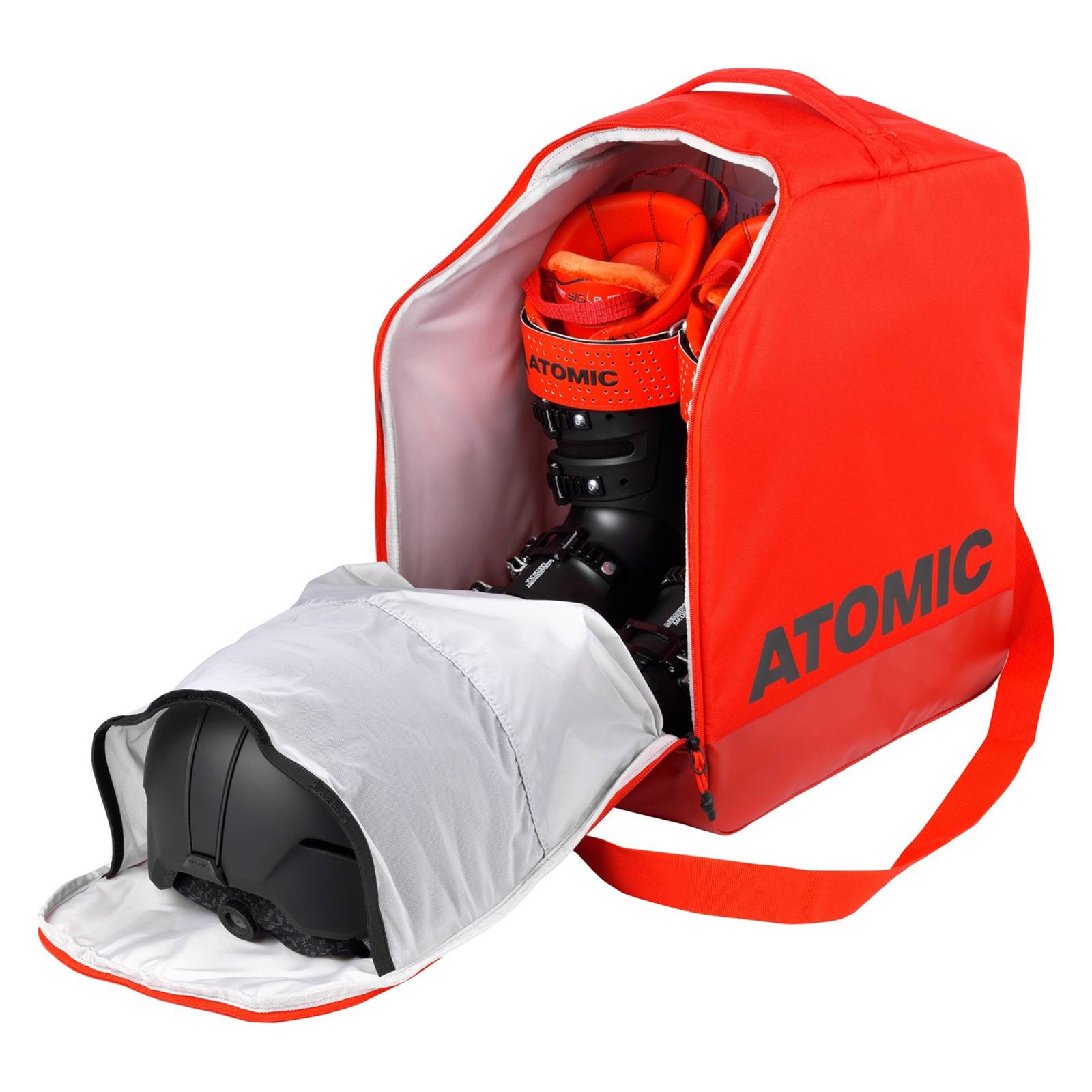 Atomic Boot & Helmet Bag piros sícipő és -sisak zsák